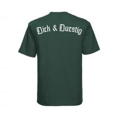 Dick und Durstig - Männer T-Shirt - oliv