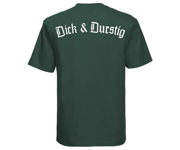 Dick und Durstig - Männer T-Shirt - oliv