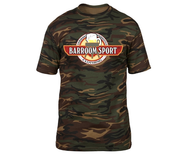 Barroom Sport Drinkstyle Clothing Logo - Männer T-Shirt - woodland