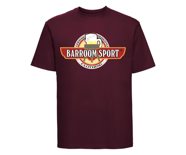 Barroom Sport Drinkstyle Clothing Logo - Männer T-Shirt - burgundy