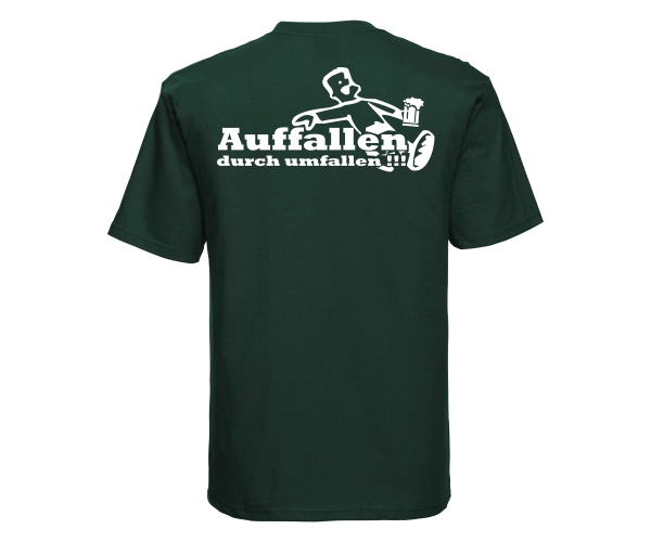 Auffallen durch umfallen - Männer T-Shirt - oliv