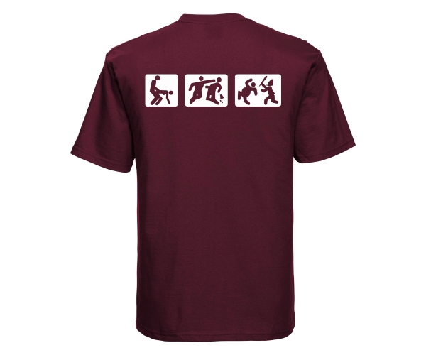 Drink Fuck Fight - Männer T-Shirt - burgundy