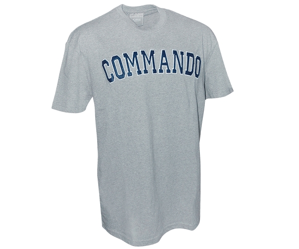 Commando - T-Shirt - APP - grau-meliert