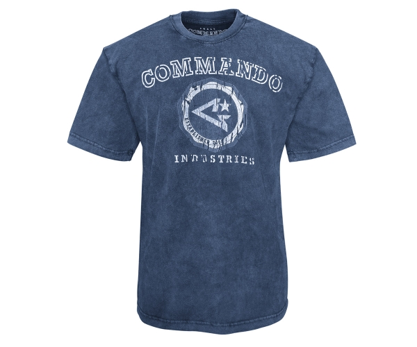 Commando - T-Shirt - Logo Vintage 2 - navy