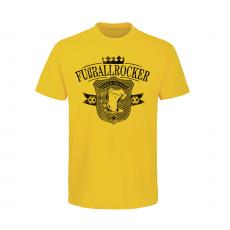 Bier und Gesang - Fußballrocker - Männer T-Shirt - gelb