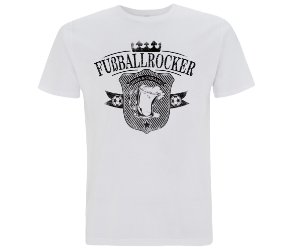 Bier und Gesang - Fußballrocker - Männer T-Shirt - weiß