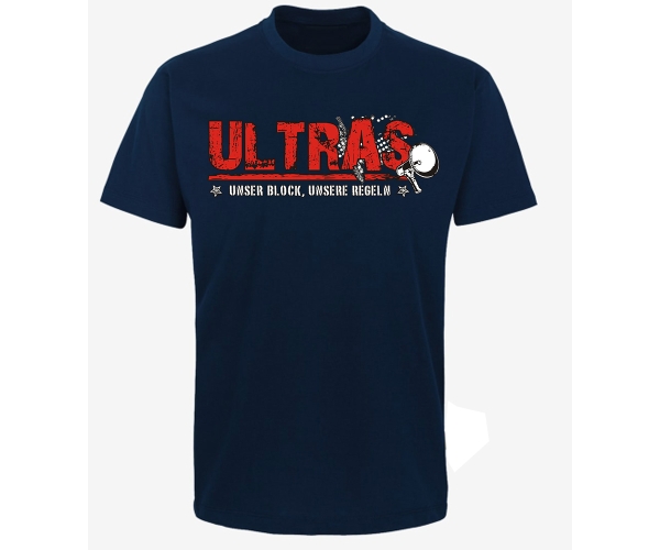 Ultras - Unser Block unsere Regeln - Männer T-Shirt - navy