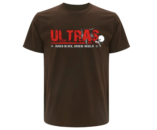 Ultras - Unser Block unsere Regeln - Männer T-Shirt - braun