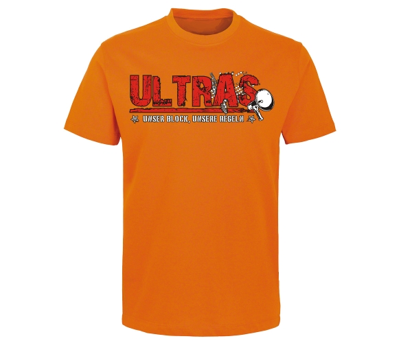 Ultras - Unser Block unsere Regeln - Männer T-Shirt - orange