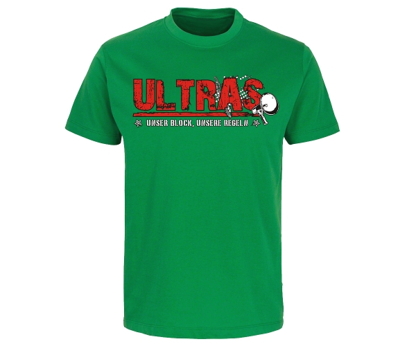 Ultras - Unser Block unsere Regeln - Männer T-Shirt - grün