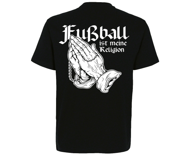 Fußball ist meine Religion - Fußballrocker - Männer T-Shirt - schwarz