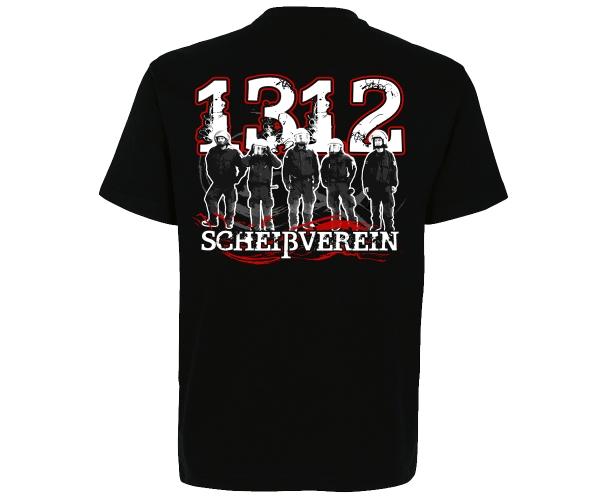 Scheißverein 1312 - Hardcorps - Männer T-Shirt - schwarz