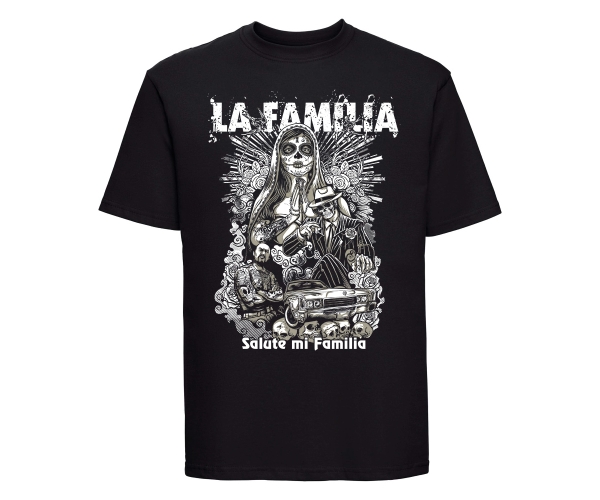 La Familia - Männer T-Shirt - Salute mi familia - schwarz