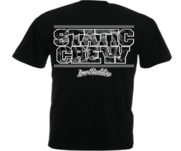 Low Buddies - Männer T-Shirt - Static Crew - schwarz