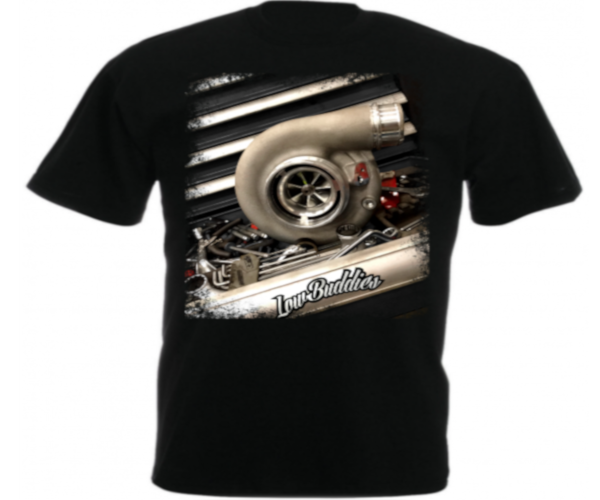 Low Buddies - Männer T-Shirt - Turbo - schwarz