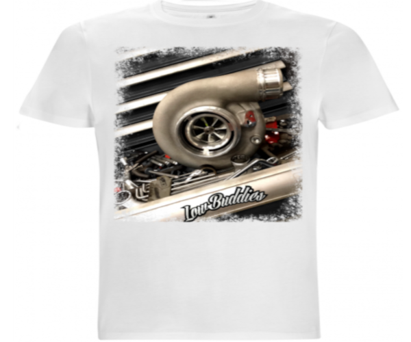 Low Buddies - Männer T-Shirt - Turbo - weiß