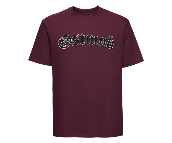 Ostmob Logo - Männer T-Shirt - weinrot