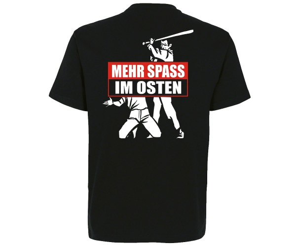 Mehr Spaß im Osten - Männer T-Shirt - schwarz