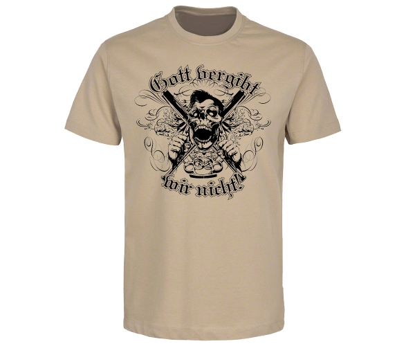 Gott vergibt wir nicht - Männer T-Shirt - beige