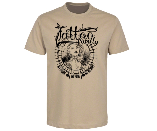 Pride Pain History - Tattoo Family - Männer T-Shirt - beige