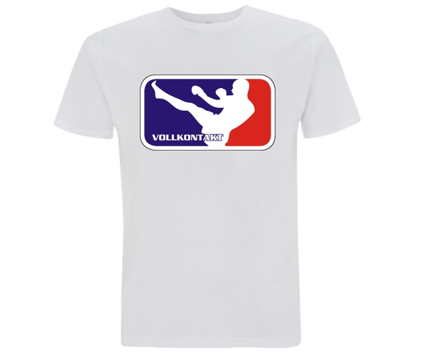 Full Contact League - Vollkontakt - Männer T-Shirt - weiß