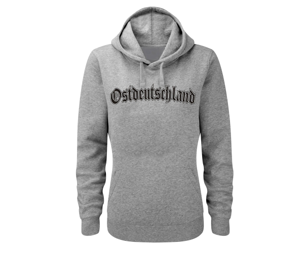 Ostdeutschland Logo - Frauen Kapuzenpullover - grau-meliert