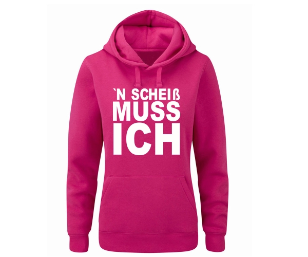 N Scheiß muß ich - Frauen Kapuzenpullover - pink