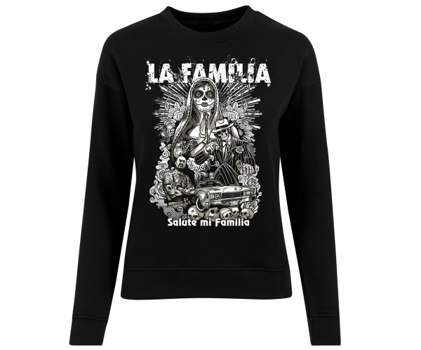 La Familia - Salute mi familia - Frauen Pullover - schwarz