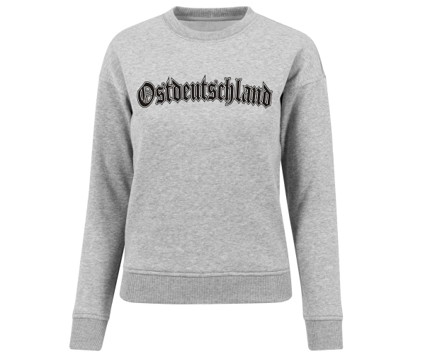 Ostdeutschland Logo - Frauen Pullover - grau-meliert