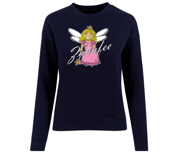 Zahnfee Logo - Frauen Pullover - navy