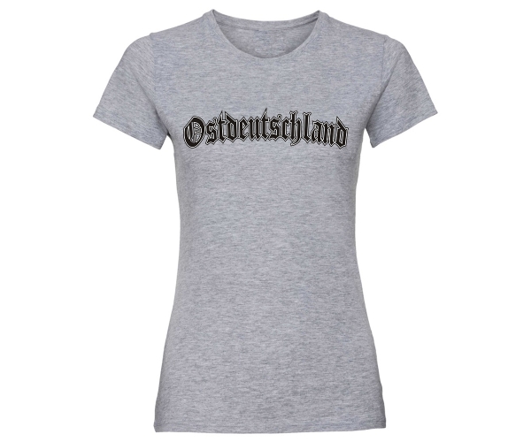 Ostdeutschland Logo - Frauen Shirt - grau-meliert