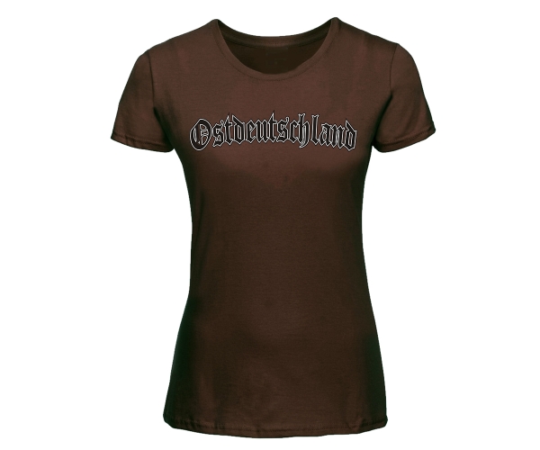 Ostdeutschland Logo - Frauen Shirt - braun