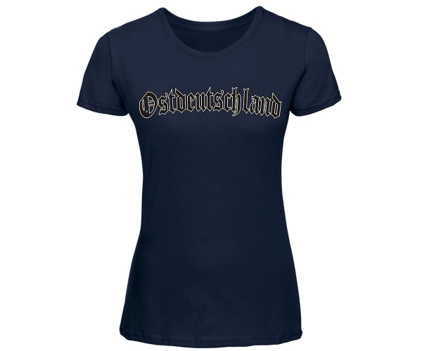 Ostdeutschland Logo - Frauen Shirt - navy