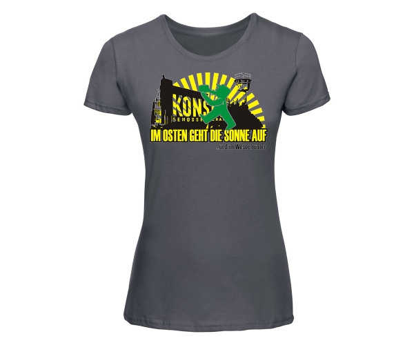 Im Osten geht die Sonne auf - Frauen Shirt - grau