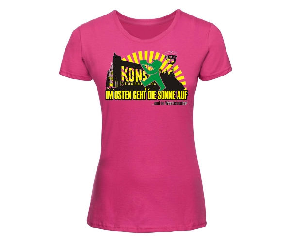 Im Osten geht die Sonne auf - Frauen Shirt - pink