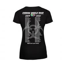 Corona World Tour - Frauen T-Shirt - schwarz