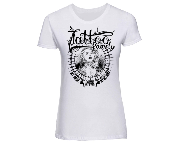 Tattoo Family - Pride Pain History - Frauen T-Shirt - weiß