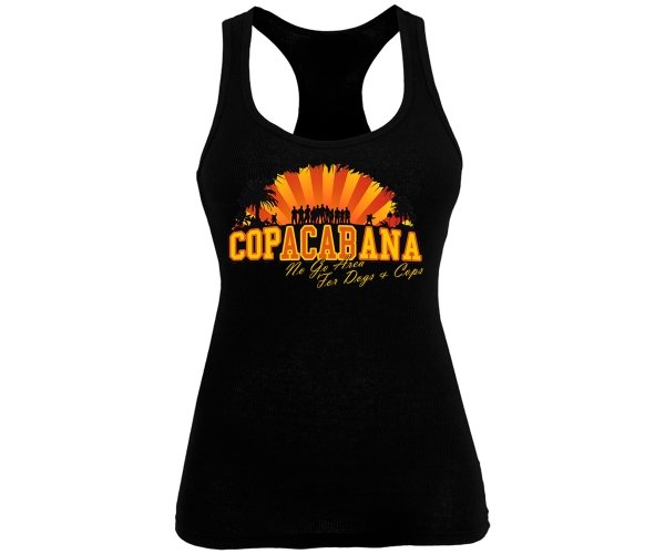 Copacabana - No go Area for Dogs and Cops - Frauen Tank Top - schwarz