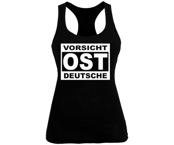 Vorsicht Ostdeutsche - Frauen Tank Top - schwarz