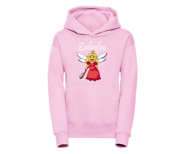 Zahnfee Logo Zahnbürste Kinder Kapuzenpullover rosa