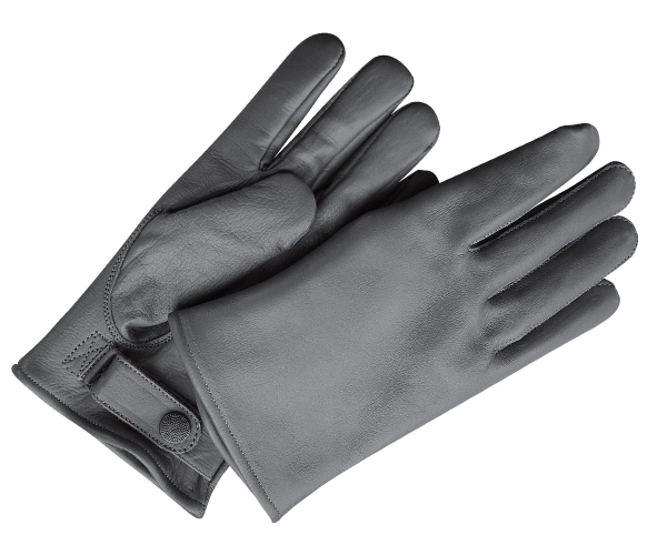 BW Leder Handschuhe grau