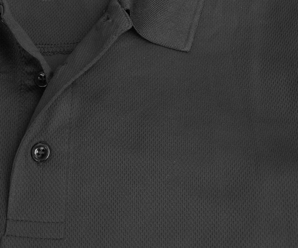 Männer Polo Shirt Quick Dry schwarz