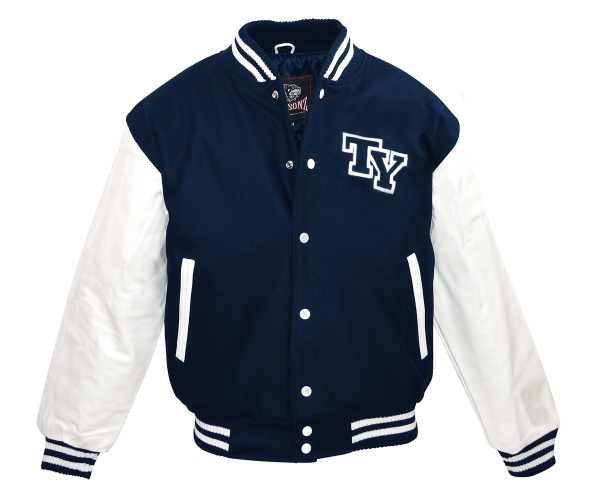 Baseball Jacke TY Logo - navy - weiß