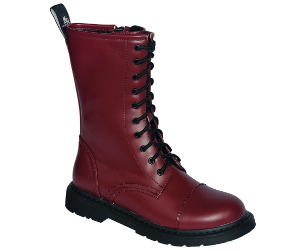 Dark Creationz 10 Loch Ranger Boots - weinrot