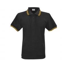 Active Wear - Männer Polo-Shirt - schwarz - gelb