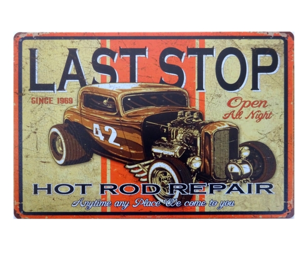 Blechschild - Hot Rod Repair - K016