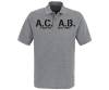 ACAB - Männer Polo Shirt - Fight for your right - grau