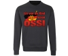 Ich war als Kind schon Ossi - Männer Pullover - grau