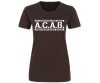ACAB - No cooperation with Police - Frauen Shirt - braun