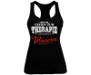 Andere gehen zur Therapie ich geh einfach zum Tätowieren - Frauen Tank Top - schwarz